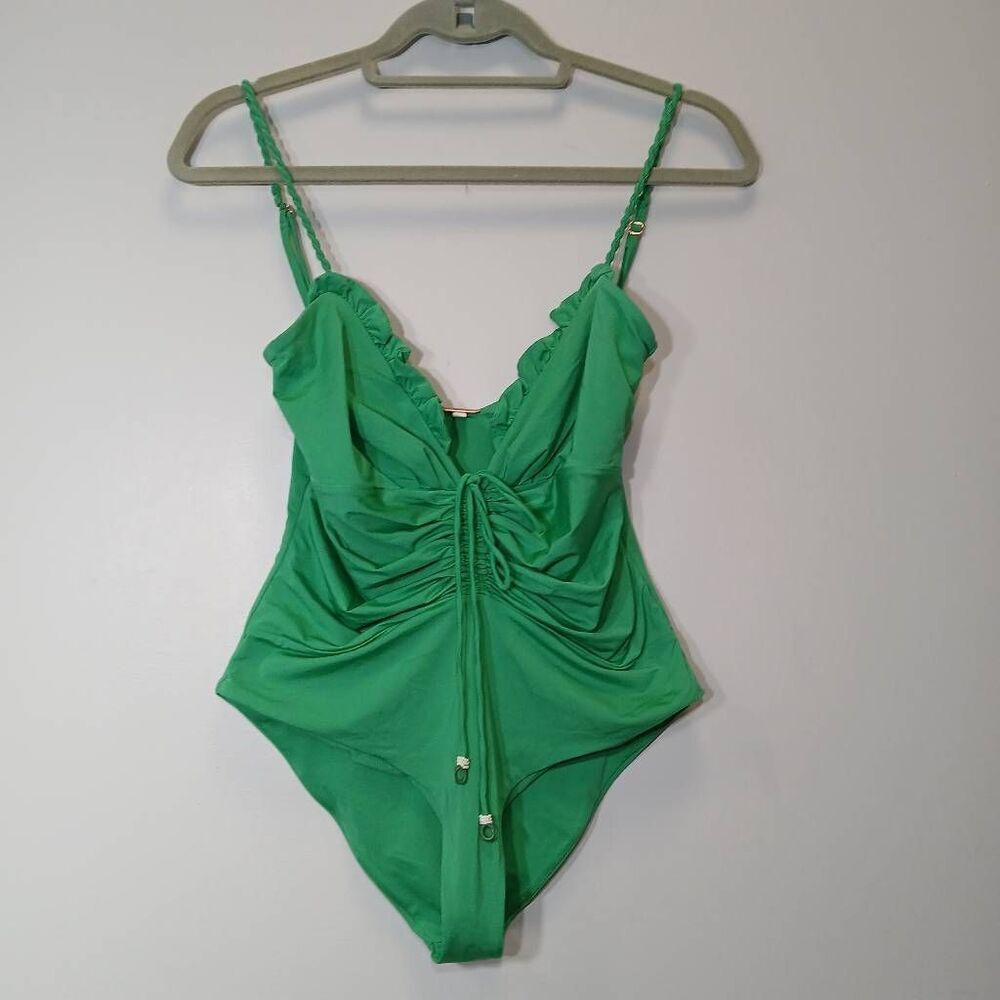 Johanna Ortiz womens small kelly green swimsuit one piece